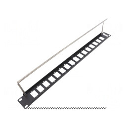 Adaptor Patch Panel SLIM RACK 29mm CP30159 | Electronic-mag.ro | Componente Electronice
