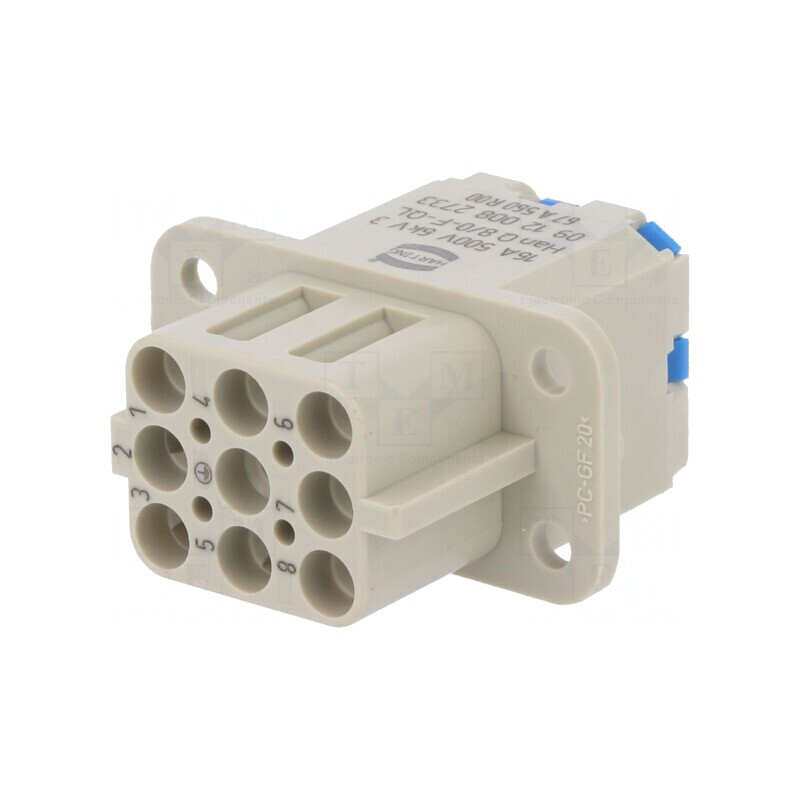 Conector HDC Inserturi de Contact Mamă Han Q 9 8 PE 16A | Electronic-mag.ro | Componente Electronice Conector HDC Inserturi de Contact Mamă Han Q 9 8 PE 16A | Electronic-mag.ro | Componente Electronice