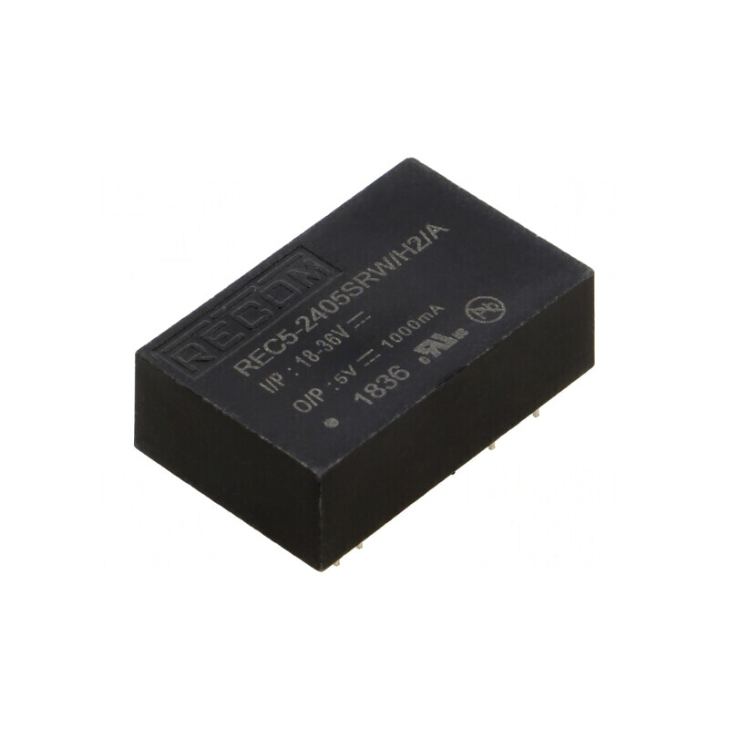 Convertor DC/DC 5W 18-36V la 5V 1A DIP24 | Electronic-mag.ro | Componente Electronice