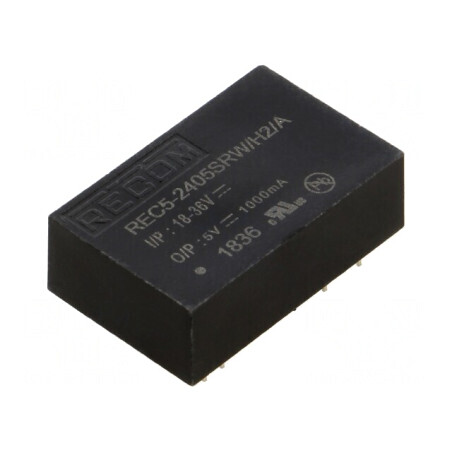 Convertor DC/DC 5W 18-36V la 5V 1A DIP24 | Electronic-mag.ro | Componente Electronice