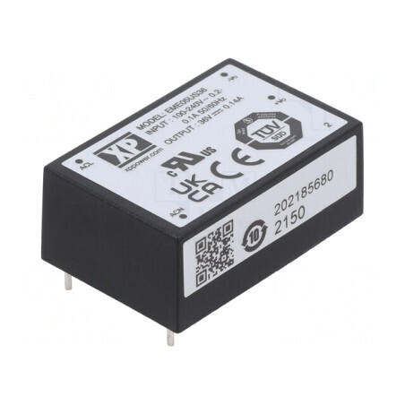 Convertor AC/DC 5W 36V 138mA THT EME05US36 | Electronic-mag.ro | Componente Electronice