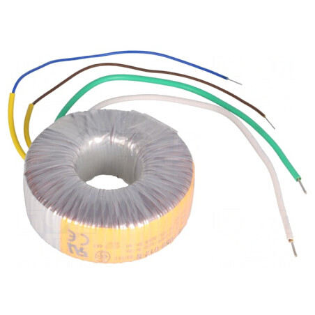 Transformator toroidal 50VA 230V AC 12V 4.17A cu cabluri | Electronic-mag.ro | Componente Electronice