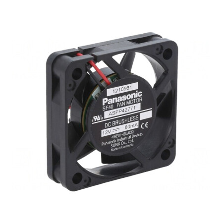 Ventilator Axial 12V 40x40x10mm 9,6m3/h 24,5dBA Cu Bilă | Electronic-mag.ro | Componente Electronice