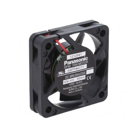 Ventilator axial 12V DC 40x40x10mm 8.4m3/h 21.5dBA cu bilă | Electronic-mag.ro | Componente Electronice