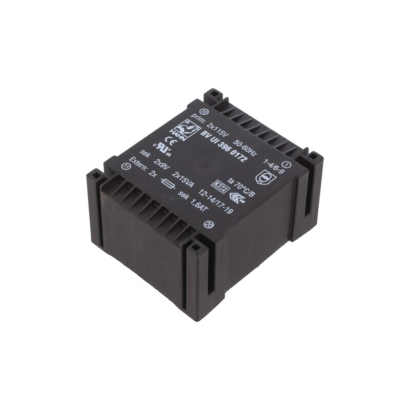 Transformator încapsulat 30VA 115VAC 9V 1666mA | Electronic-mag.ro | Componente Electronice