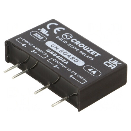 Releu Semiconductor de Curent Continu 4A 4÷30VDC GNB4D2A | Electronic-mag.ro | Componente Electronice