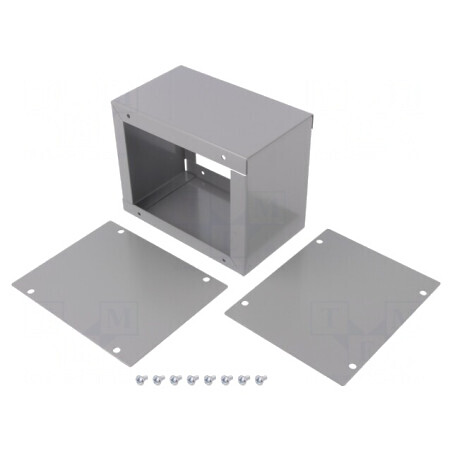 Carcasă Universală Oțel Gri 102x127x76mm | Electronic-mag.ro | Componente Electronice