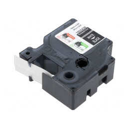 Bandă Neagră 19mm x 5,5m cu Caracter Alb | Electronic-mag.ro | Componente Electronice