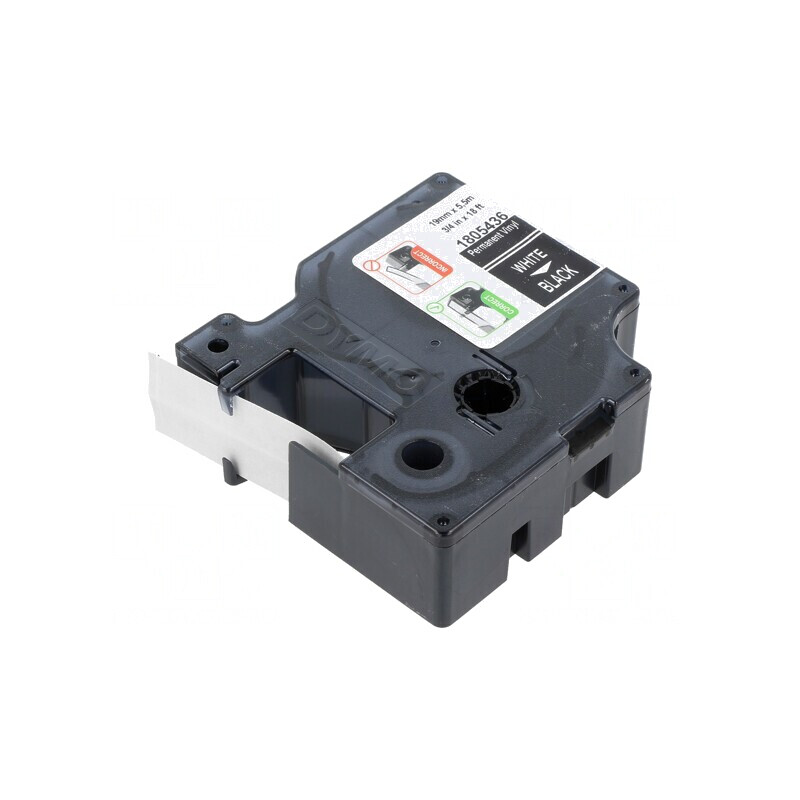 Bandă Neagră 19mm x 5,5m cu Caracter Alb | Electronic-mag.ro | Componente Electronice