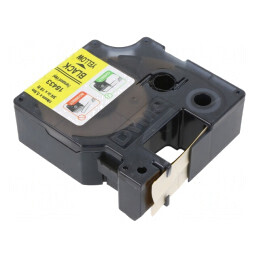 Bandă Galbenă 19mm x 5,5m Culoare Neagră | Electronic-mag.ro | Componente Electronice