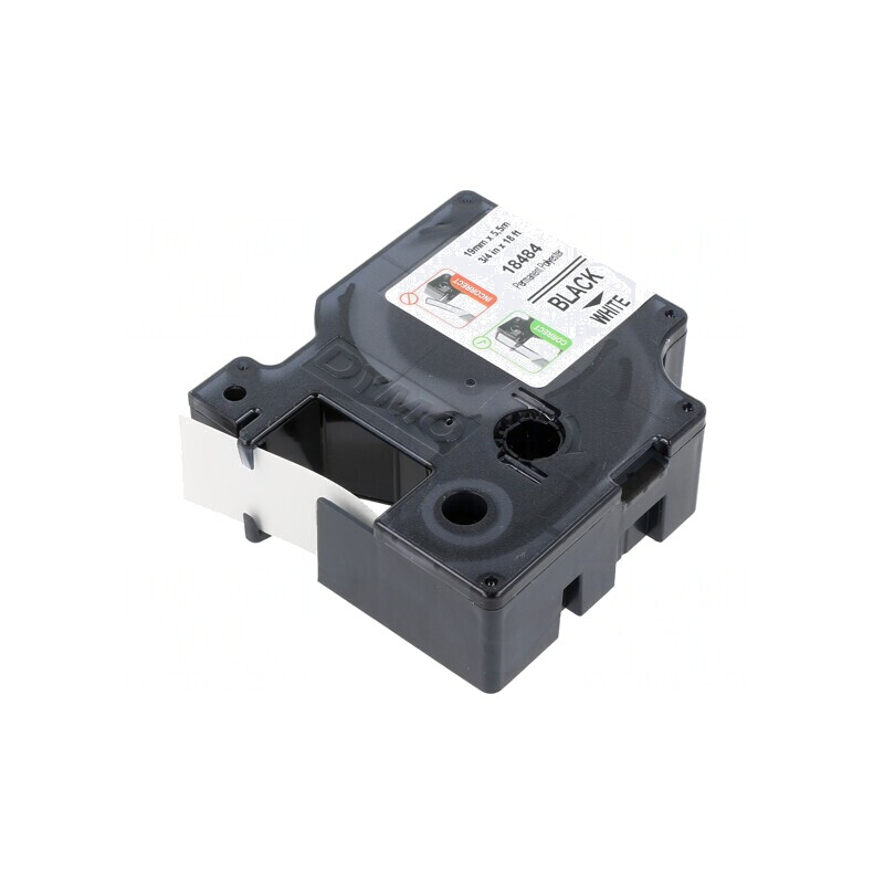 Bandă Albă 19mm x 5,5m cu Text Negru | Electronic-mag.ro | Componente Electronice