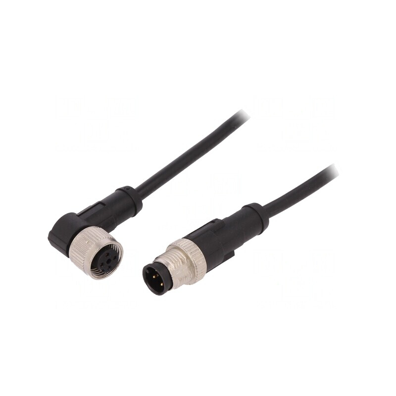 Cablu de Conectare M12 4 Pini 10m 250VAC PVC | Electronic-mag.ro | Componente Electronice