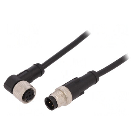 Cablu de Conectare M12 4 Pini 10m 250VAC PVC | Electronic-mag.ro | Componente Electronice