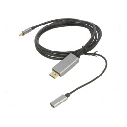 Adaptor USB 3.0/3.1 Aurit 1,8m Negru PVC