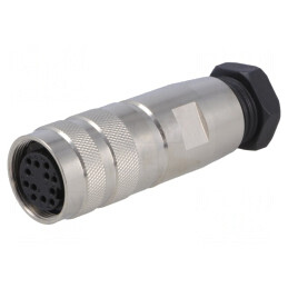 'Conector M16 Mamă pentru Cablu 12 PIN 3A 60V Drept' | Electronic-mag.ro | Componente Electronice
