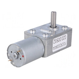 Motor DC cu Angrenaj Melcat 3-9V 1A Ax Crestătură D 37:1 | Electronic-mag.ro | Componente Electronice