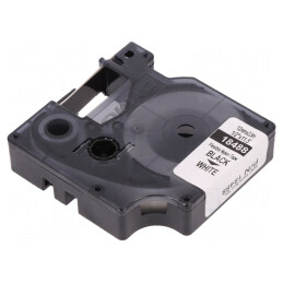 Bandă Albă 12mm x 3,5m cu Text Negru | Electronic-mag.ro | Componente Electronice
