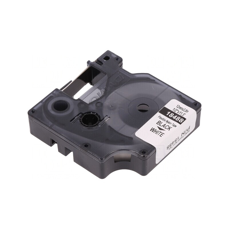 Bandă Albă 12mm x 3,5m cu Text Negru | Electronic-mag.ro | Componente Electronice