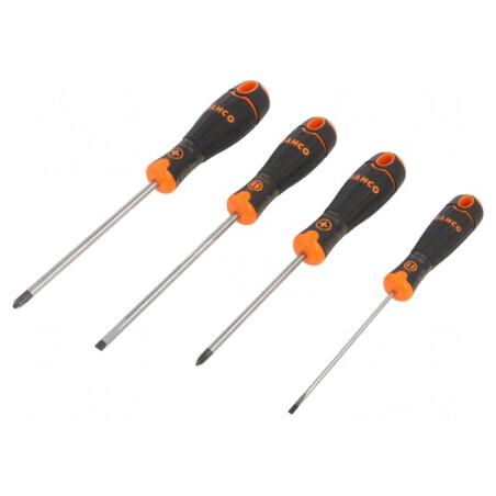 Set Șurubelnițe Phillips și Plată BahcoFit Mâner Bicomponent | Electronic-mag.ro | Componente Electronice