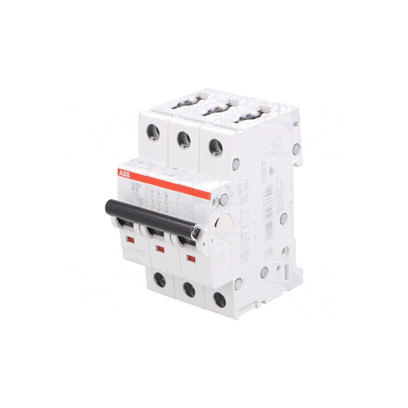 Întrerupător de Supracurent 6A 3 Poli 230/400V 6kA | Electronic-mag.ro | Componente Electronice