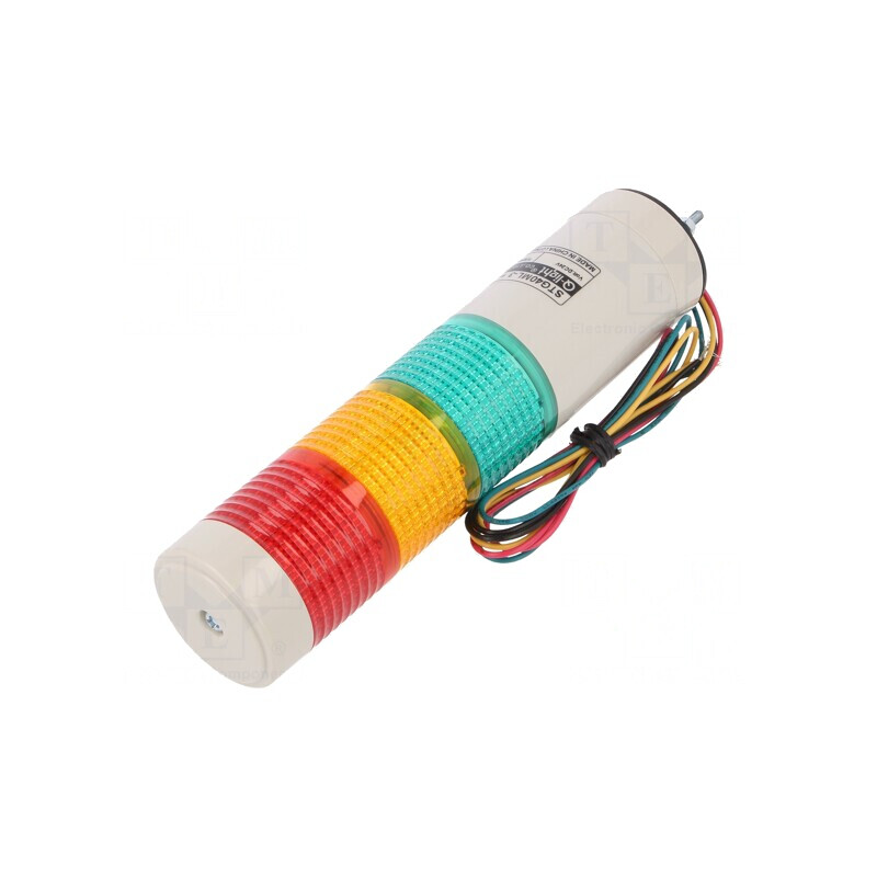 Coloană de Semnalizare LED Roşu/Ambră/Verde 24V | Electronic-mag.ro | Componente Electronice