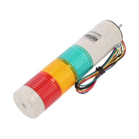 Coloană de Semnalizare LED Roşu/Ambră/Verde 24V | Electronic-mag.ro | Componente Electronice