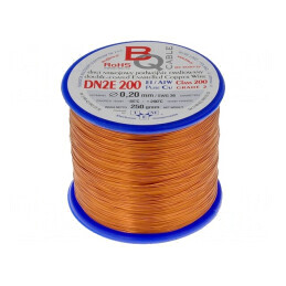 Sârmă Dublu Emailată 0.2mm 0.25kg Cu 65-200°C | Electronic-mag.ro | Componente Electronice
