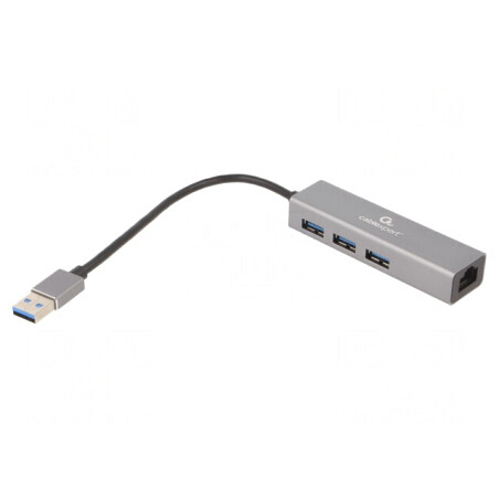 Hub USB 3.0 cu 3 Porturi și RJ45 Gigabit Ethernet | Electronic-mag.ro | Componente Electronice