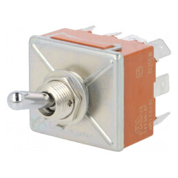 Comutator basculant 2 poziții 4PDT ON-ON 15A 250VAC 30VDC | Electronic-mag.ro | Componente Electronice