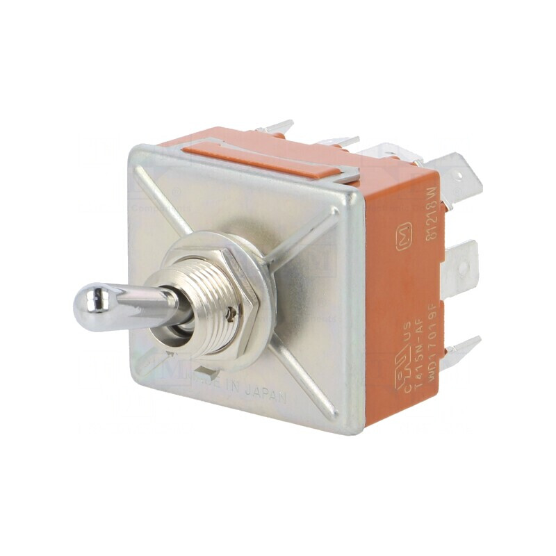 Comutator basculant 2 poziții 4PDT ON-ON 15A 250VAC 30VDC | Electronic-mag.ro | Componente Electronice