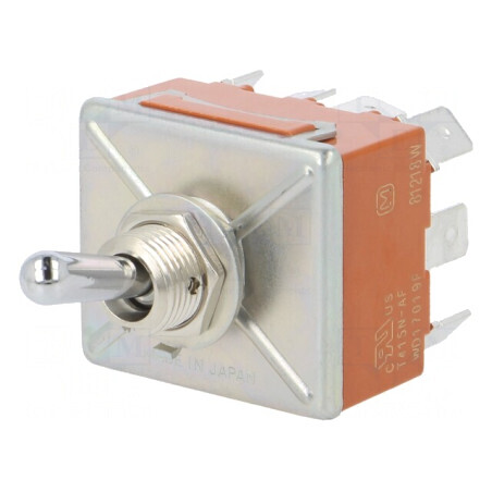 Comutator basculant 2 poziții 4PDT ON-ON 15A 250VAC 30VDC | Electronic-mag.ro | Componente Electronice
