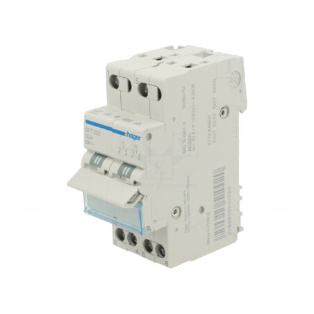 Întrerupător cu Manetă 2 Poli 32A 230V IP20 | Electronic-mag.ro | Componente Electronice