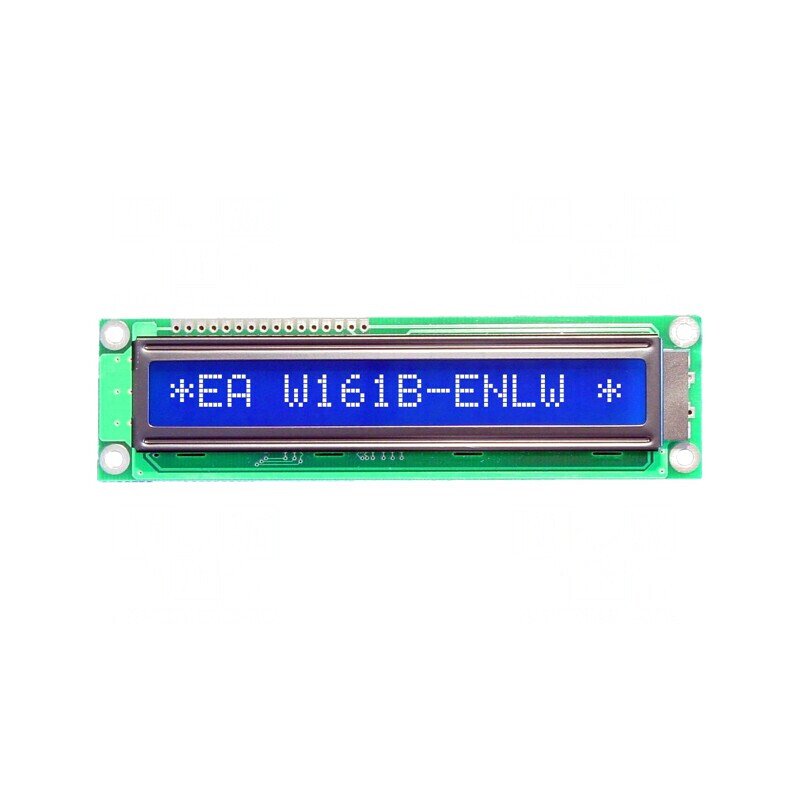 Afișaj LCD Alfanumeric 16x1 STN Negativ Albastru 122x33mm | Electronic-mag.ro | Componente Electronice