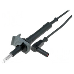 Cablu de măsurare 20A 1,2m Negru | Electronic-mag.ro | Componente Electronice