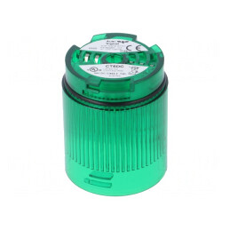 Semnalizator LED Verde 24VDC IP65 | Electronic-mag.ro | Componente Electronice
