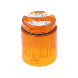 Semnalizator LED Luminos Portocaliu 24VDC IP65 50x69mm | Electronic-mag.ro | Componente Electronice