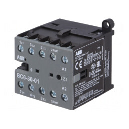 Contactor 3P NO 24VDC 6A NC Auxiliar | Electronic-mag.ro | Componente Electronice
