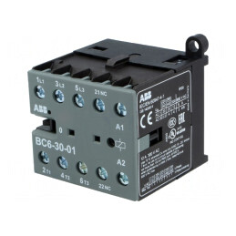 Contactor 3P NO + 3 Aux NC 110-125VDC 6A | Electronic-mag.ro | Componente Electronice