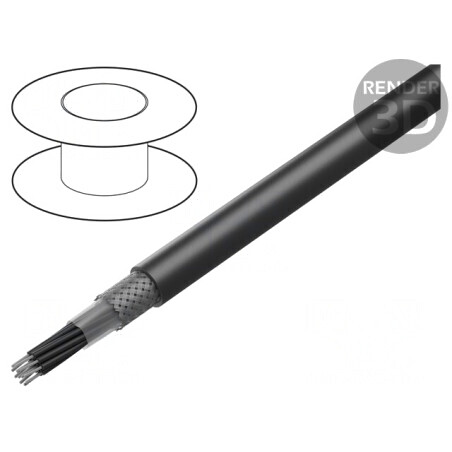 Cablu HELUTHERM 145 MULTI 12x1,5mm2 Negru | Electronic-mag.ro | Componente Electronice