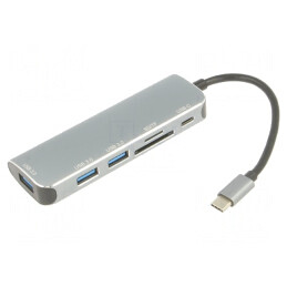 Adaptor OTG USB 3.0 0,15m Negru 5Gbps Argintiu | Electronic-mag.ro | Componente Electronice