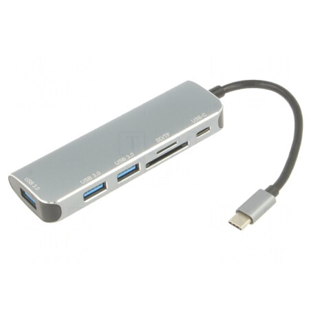 Adaptor OTG USB 3.0 0,15m Negru 5Gbps Argintiu | Electronic-mag.ro | Componente Electronice