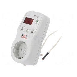 Regulator digital de temperatură TR-12-2 SCHUKO -10÷45°C 220÷230VAC | Electronic-mag.ro | Componente Electronice