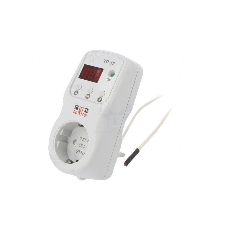 Regulator digital de temperatură TR-12-2 SCHUKO -10÷45°C 220÷230VAC | Electronic-mag.ro | Componente Electronice
