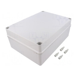 Carcasă Universală Gri Deschis 245x335x133mm | Electronic-mag.ro | Componente Electronice