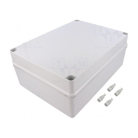 Carcasă Universală Gri Deschis 245x335x133mm | Electronic-mag.ro | Componente Electronice