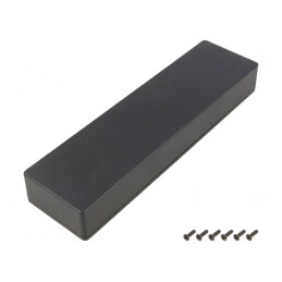 Carcasă universală din aluminiu IP54 70x254x35mm 1590BX2BK | Electronic-mag.ro | Componente Electronice