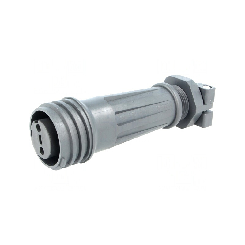 Conector Circular Mufă Mamă 2 PIN Filet Exterior Rotire | Electronic-mag.ro | Componente Electronice