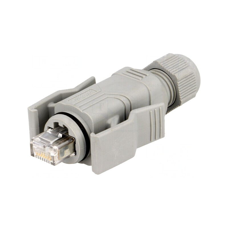 Mufă RJ45 Cat 5e Ecranată IP67 8P8C | Electronic-mag.ro | Componente Electronice