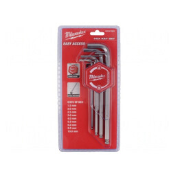 Set chei imbus sferic lungi 9 bucăți | Electronic-mag.ro | Componente Electronice