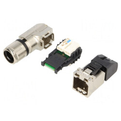 Mufă | RJ45 | PIN: 8 | Cat: 5 | ecranat | Dispunere: 8p8c | 5,5÷10mm | IDC | 